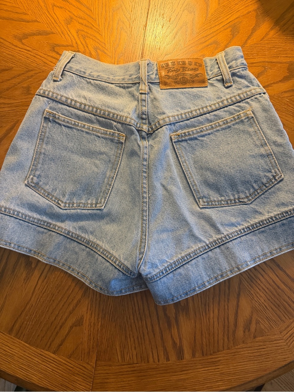Paris Blues Light Wash High-Rise Denim Shorts